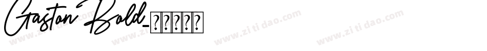 Gaston Bold字体转换